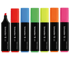 Mar�ieris teksta, 1-5mm, dzeltens, JOB 150, SCHNEIDER